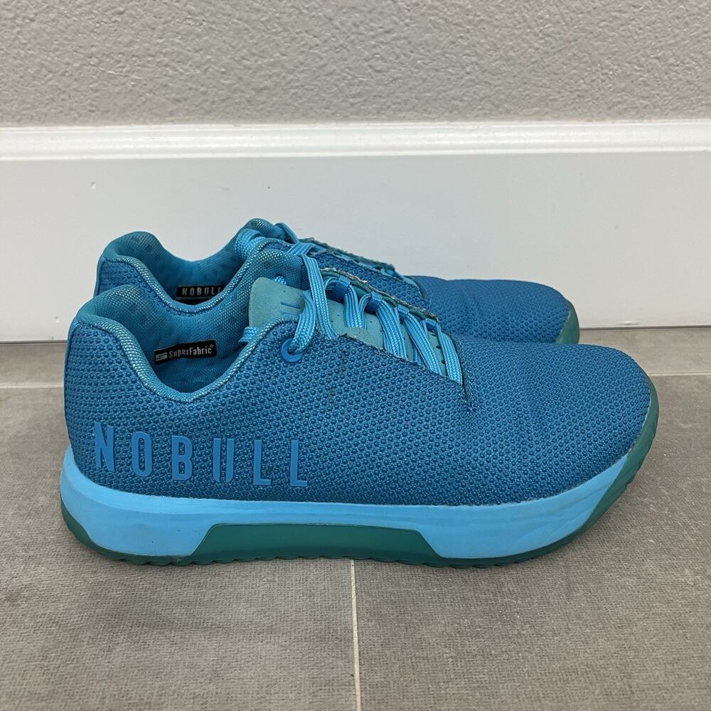 NOBULL SF Trainer Mens Size 6.5/Womens 8 Blue SuperFabric CrossFit Shoes